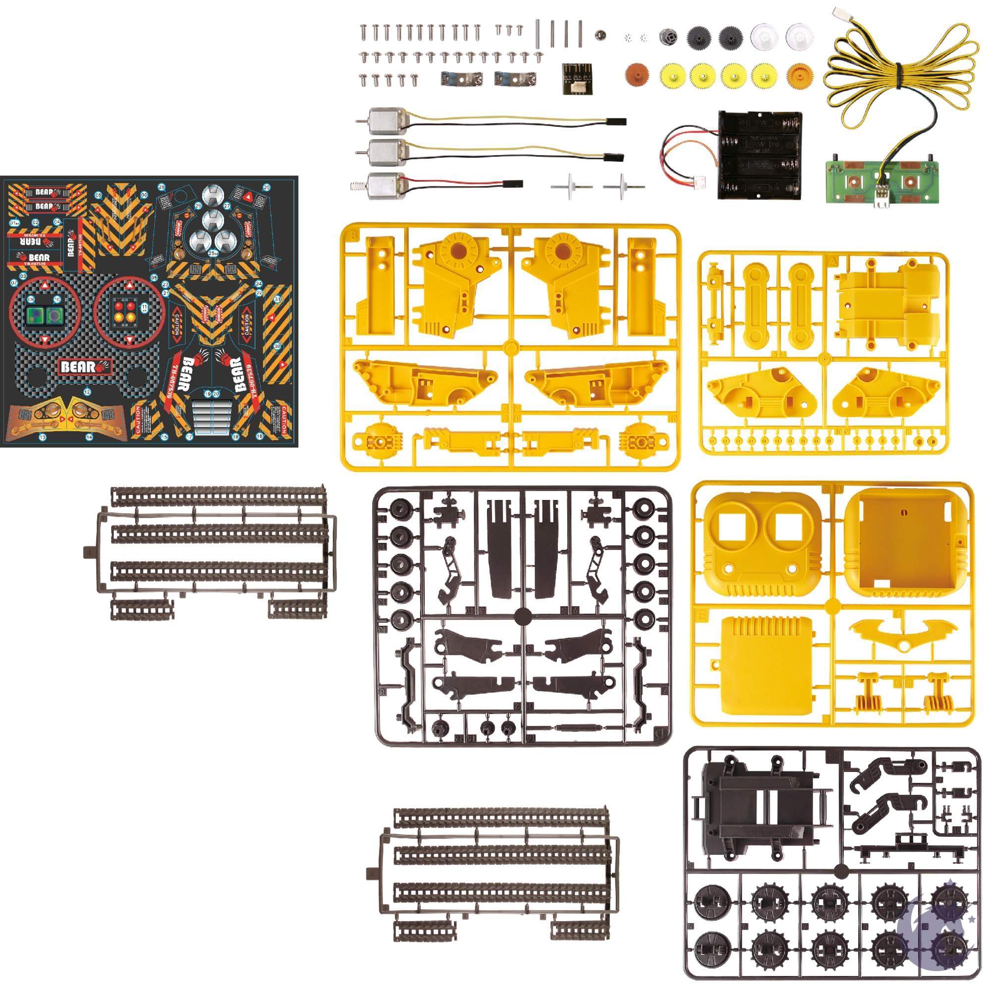 unicorntoys cic kits 3 in 1 all the terrain educational robot kit engineering stem toys for kids CIC21-536