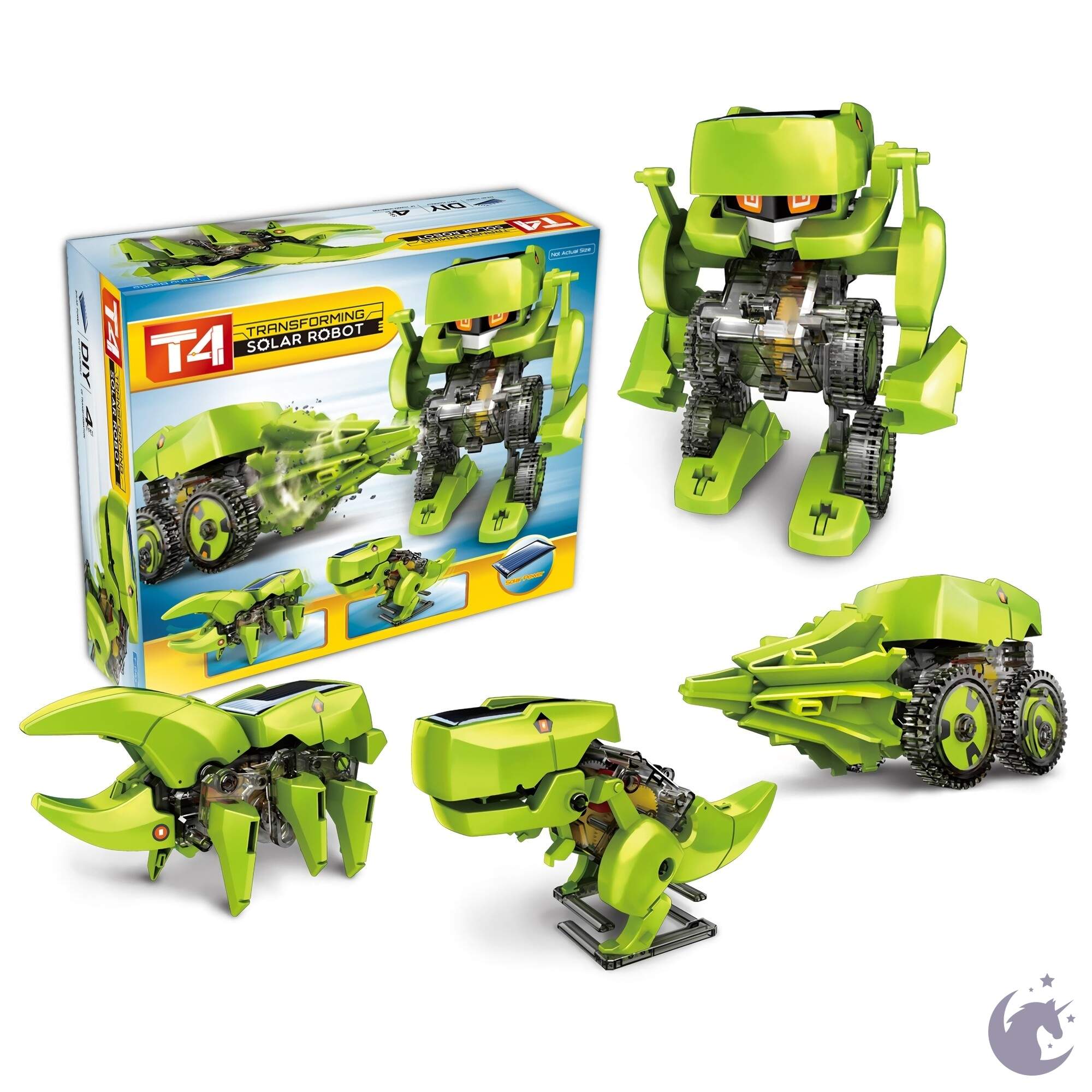 CIC Kits T4 Transforming Solar Robot Green Energy Solar Powered