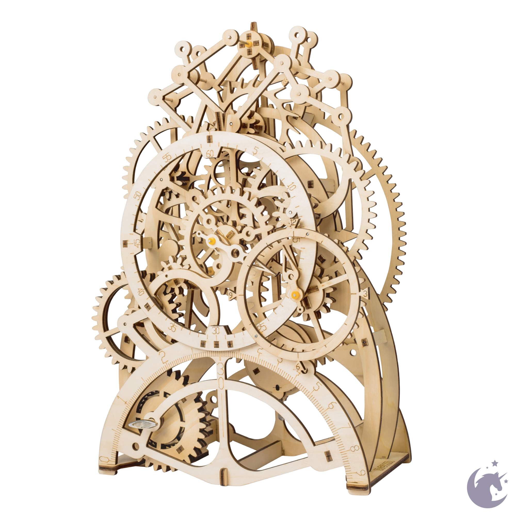 unicorntoys robotime rokr pendulum clock diy mechanical model building 3d wooden puzzle kit birthday gifts for teen LK501
