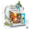 unicorntoys rolife robotime diy miniature dollhouse dg12 Dora's Loft diorama craft kit