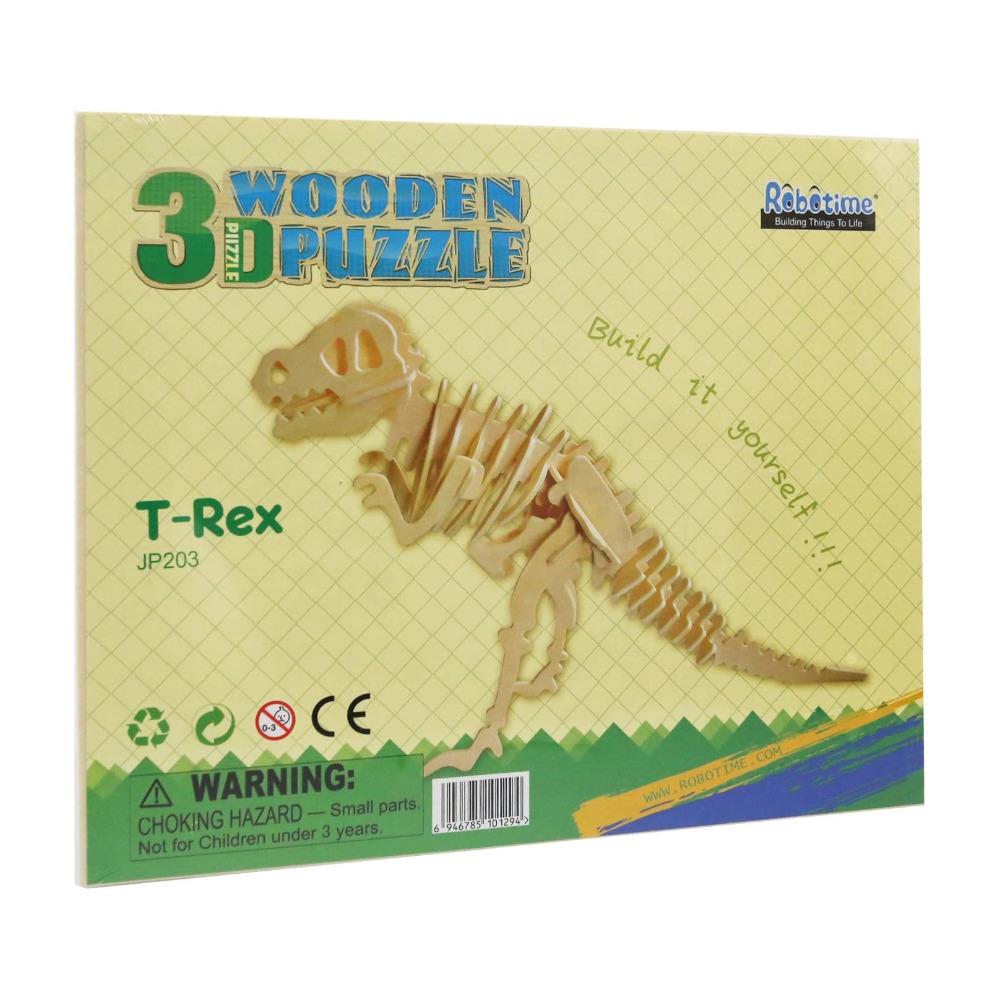 T-rex 3D Wooden Puzzle