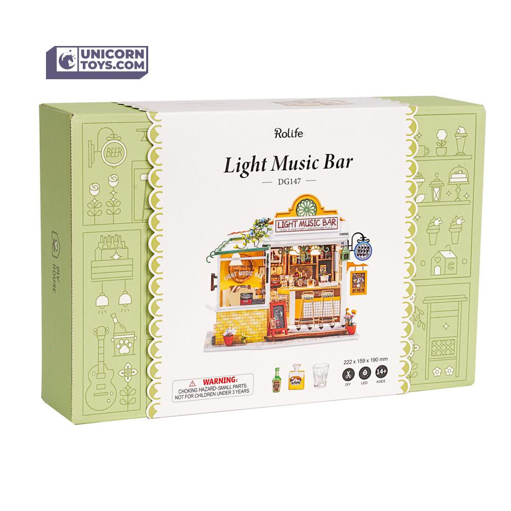 Light Music Bar | Robotime DG147 DIY 1:24 Dollhouse Miniatures Kit