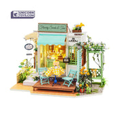 Flowery Sweets & Teas | Robotime DG146 DIY 1:24 Dollhouse Miniatures Kit