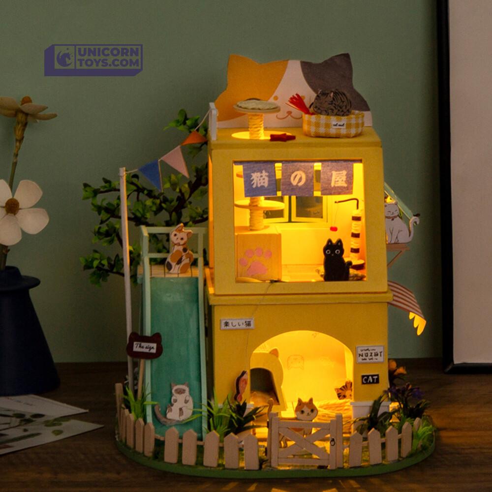 Wholesale Rolife Cat House DG149 DIY Miniature Dollhouse Model for