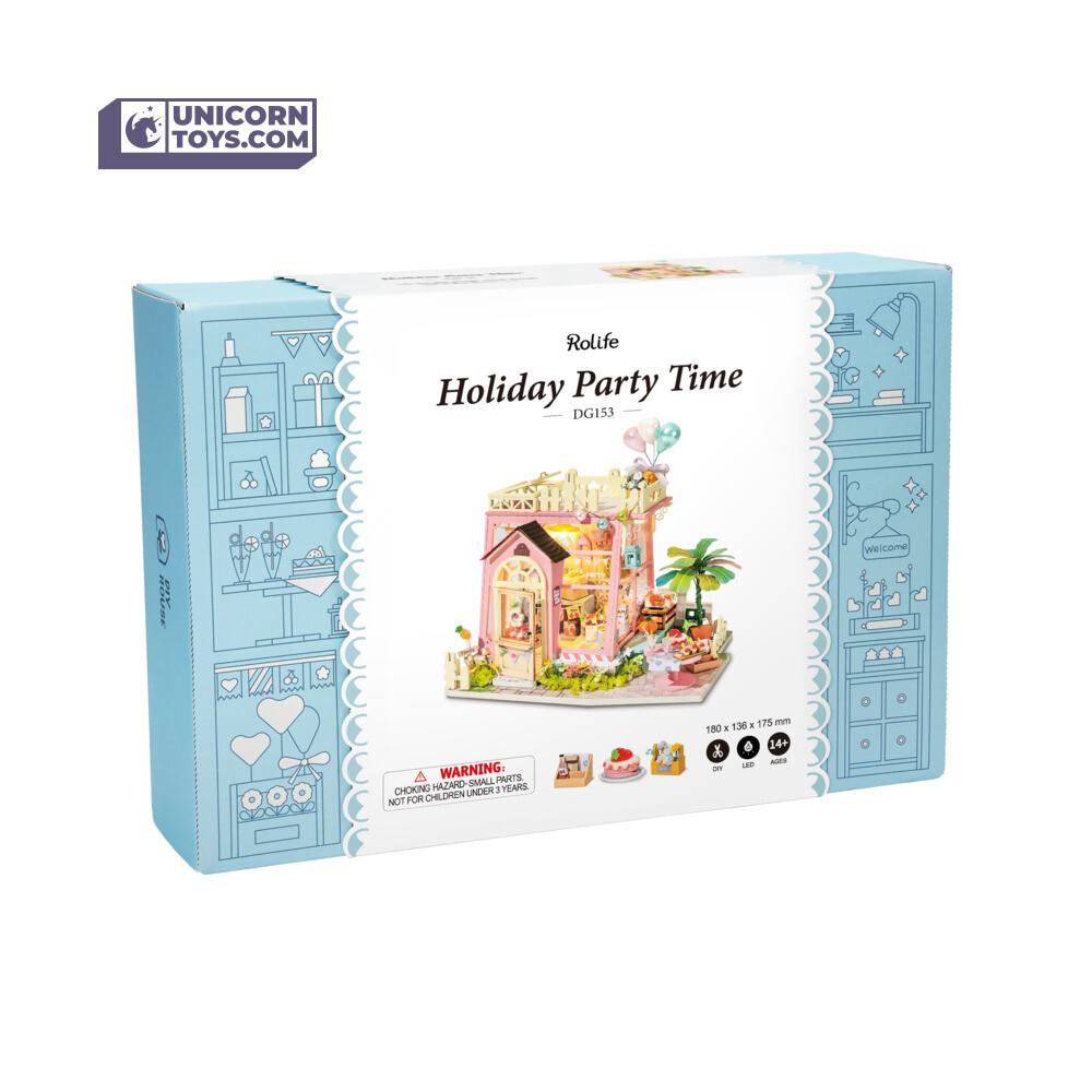 Holiday Party Time | Robotime DG153 DIY 1:24 Dollhouse Miniatures Kit