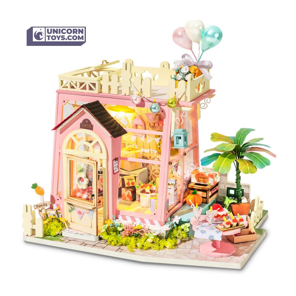 Holiday Party Time | Robotime DG153 DIY 1:24 Dollhouse Miniatures Kit