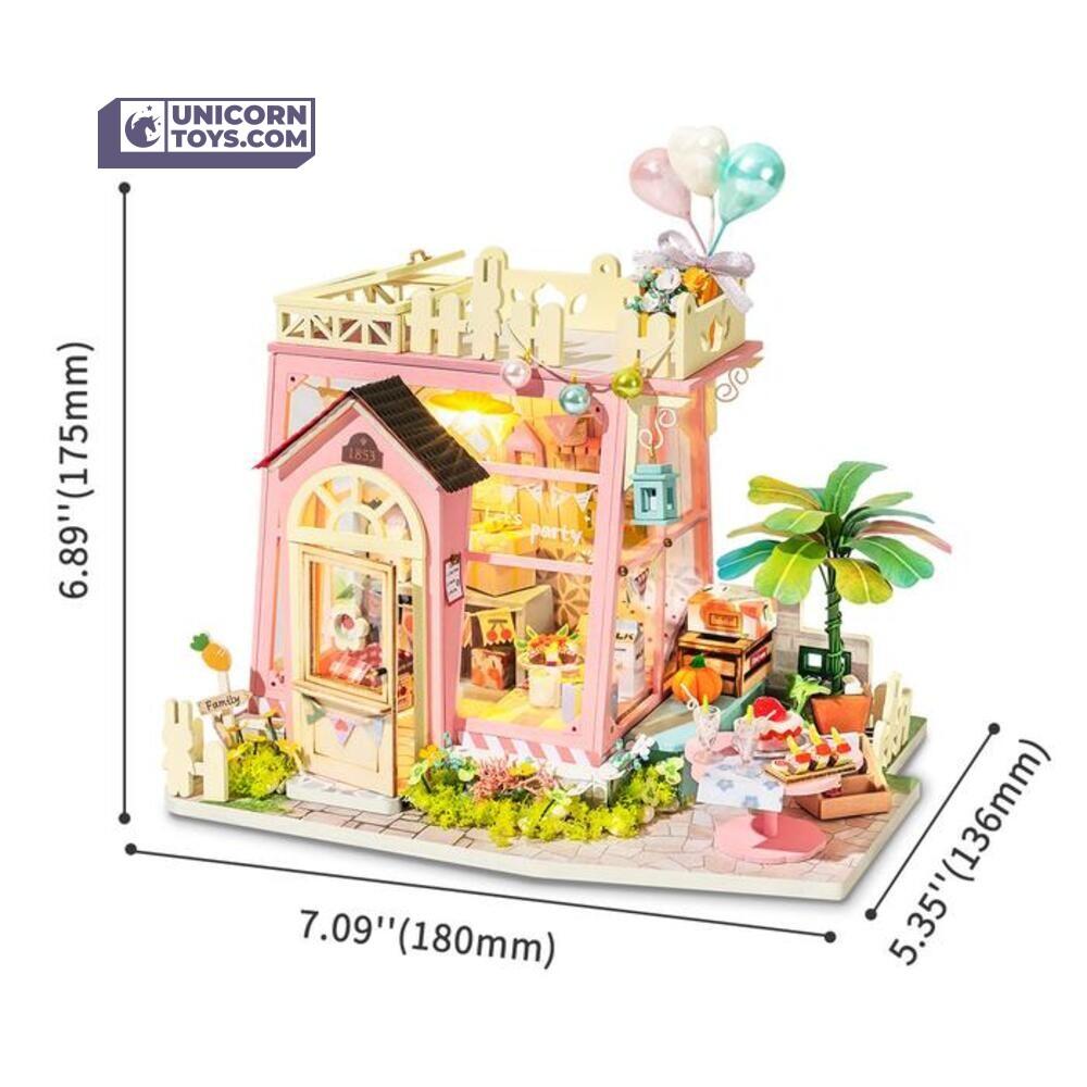 Holiday Party Time | Robotime DG153 DIY 1:24 Dollhouse Miniatures Kit