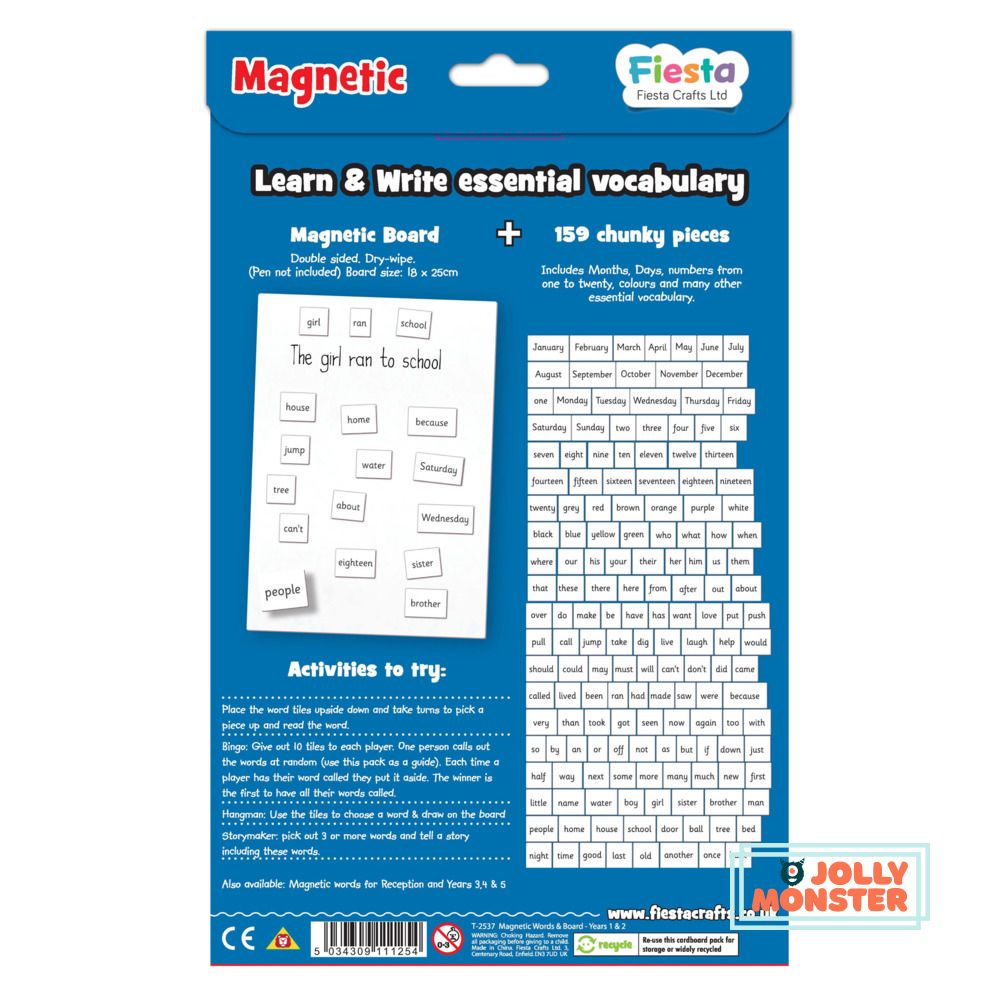 Magnetic - Words Year 1 & 2