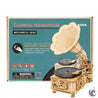 unicorntoys robotime rokr hand crank vintagr gramophone diy mechanical model building 3d wooden puzzle kit birthday gifts for teen LKB01