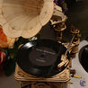 unicorntoys robotime rokr hand crank vintagr gramophone diy mechanical model building 3d wooden puzzle kit birthday gifts for teen LKB01