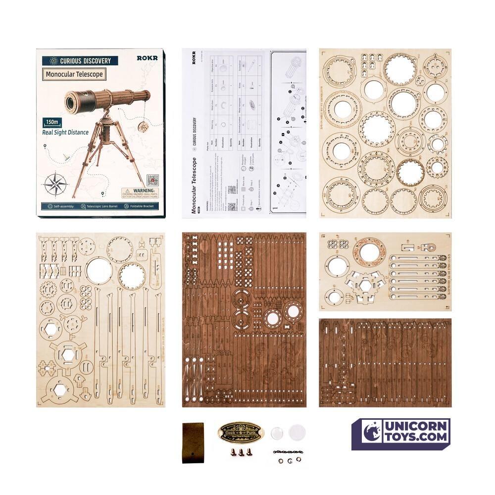 Monocular Telescope | Robotime ROKR ST004 Curious Discovery Mechanical Puzzle Kit