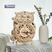 Mechanical Owl Clock | Robotime ROKR LK503 Mechanical Gears Puzzle Kit