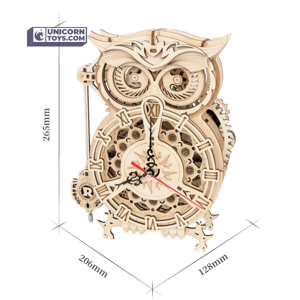 Mechanical Owl Clock | Robotime ROKR LK503 Mechanical Gears Puzzle Kit