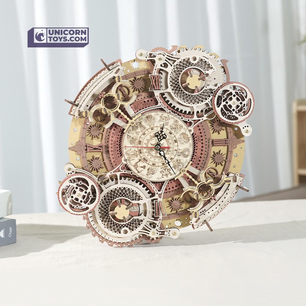 Zodiac Wall Clock | Robotime ROKR LC601 Time Art Mechanical Puzzle Kit